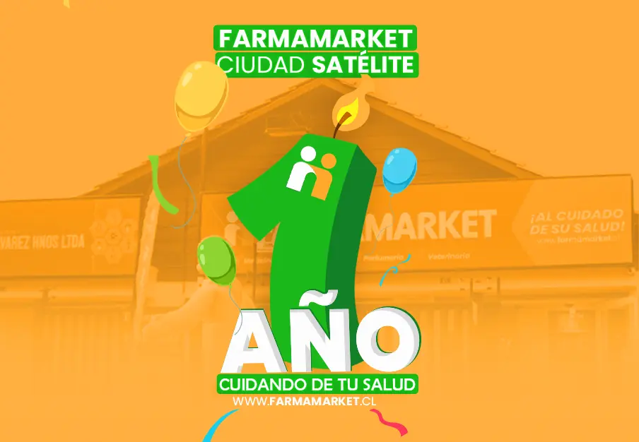 Hoy 24 de abril cumplimos un año ofreciendo el mejor servicio en todo Maipu en nuestra Farmacia Farmamarket